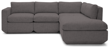 antony modular chaise sectional %284 piece%29 taylor felt gray