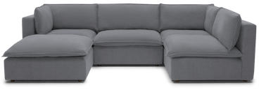 haine modular sofa bumper sectional essence ash