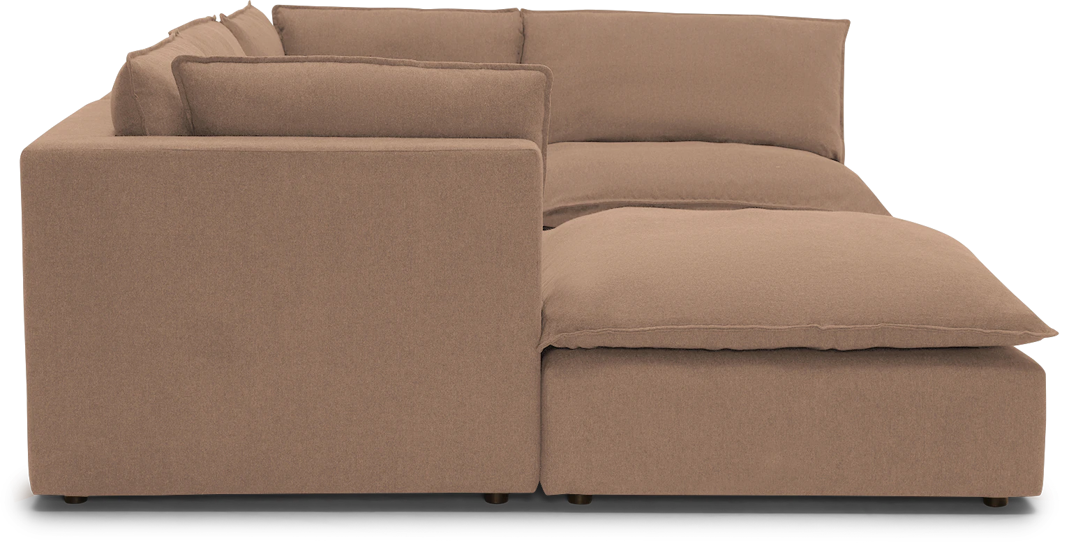 haine modular sofa bumper sectional royale blush