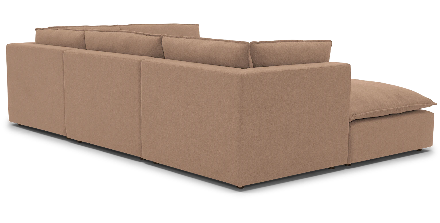 haine modular sofa bumper sectional royale blush