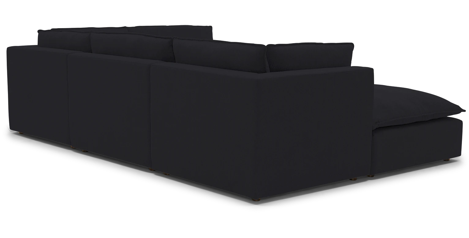 haine modular sofa bumper sectional royale gunmetal