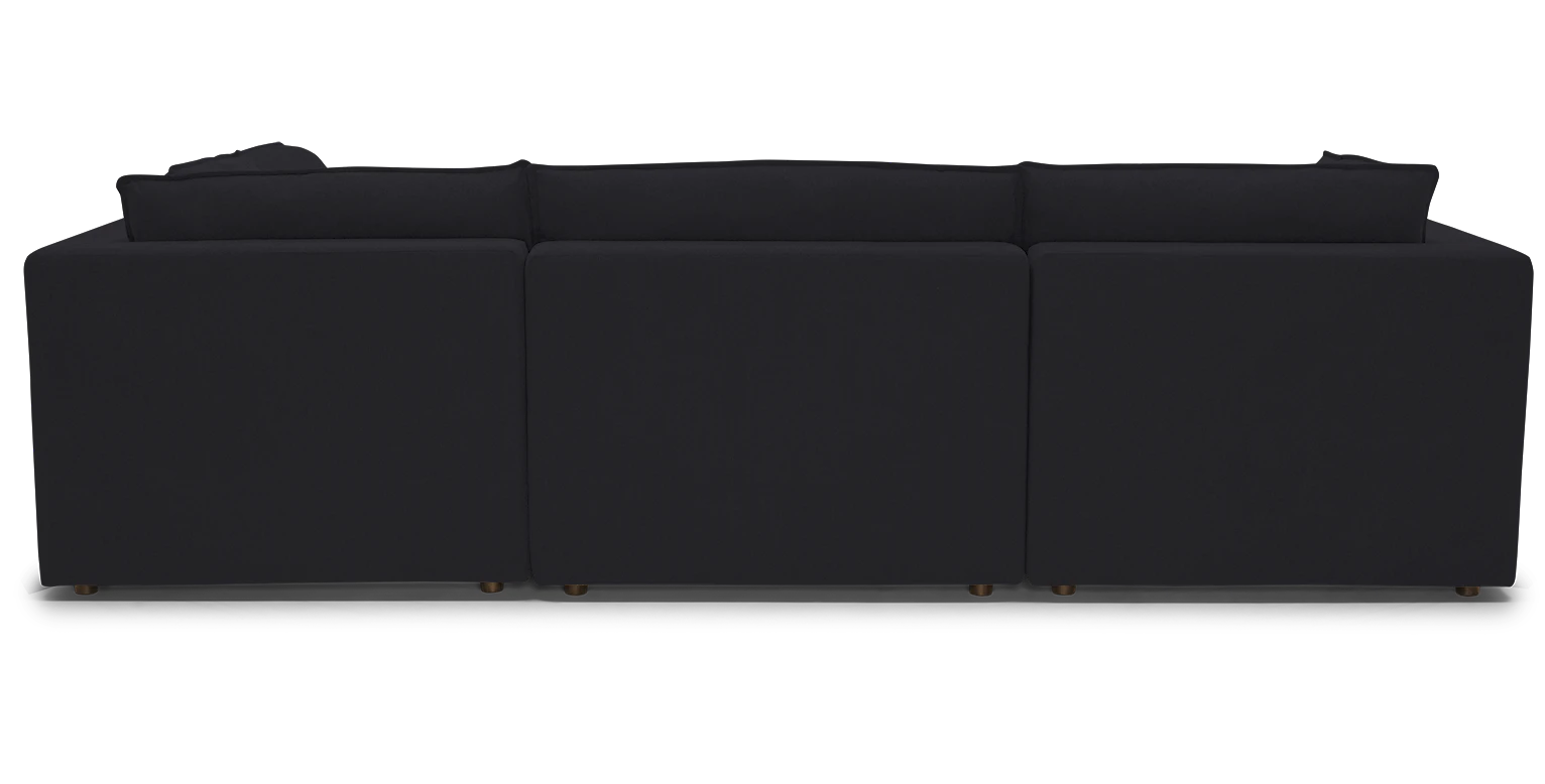 haine modular sofa bumper sectional royale gunmetal