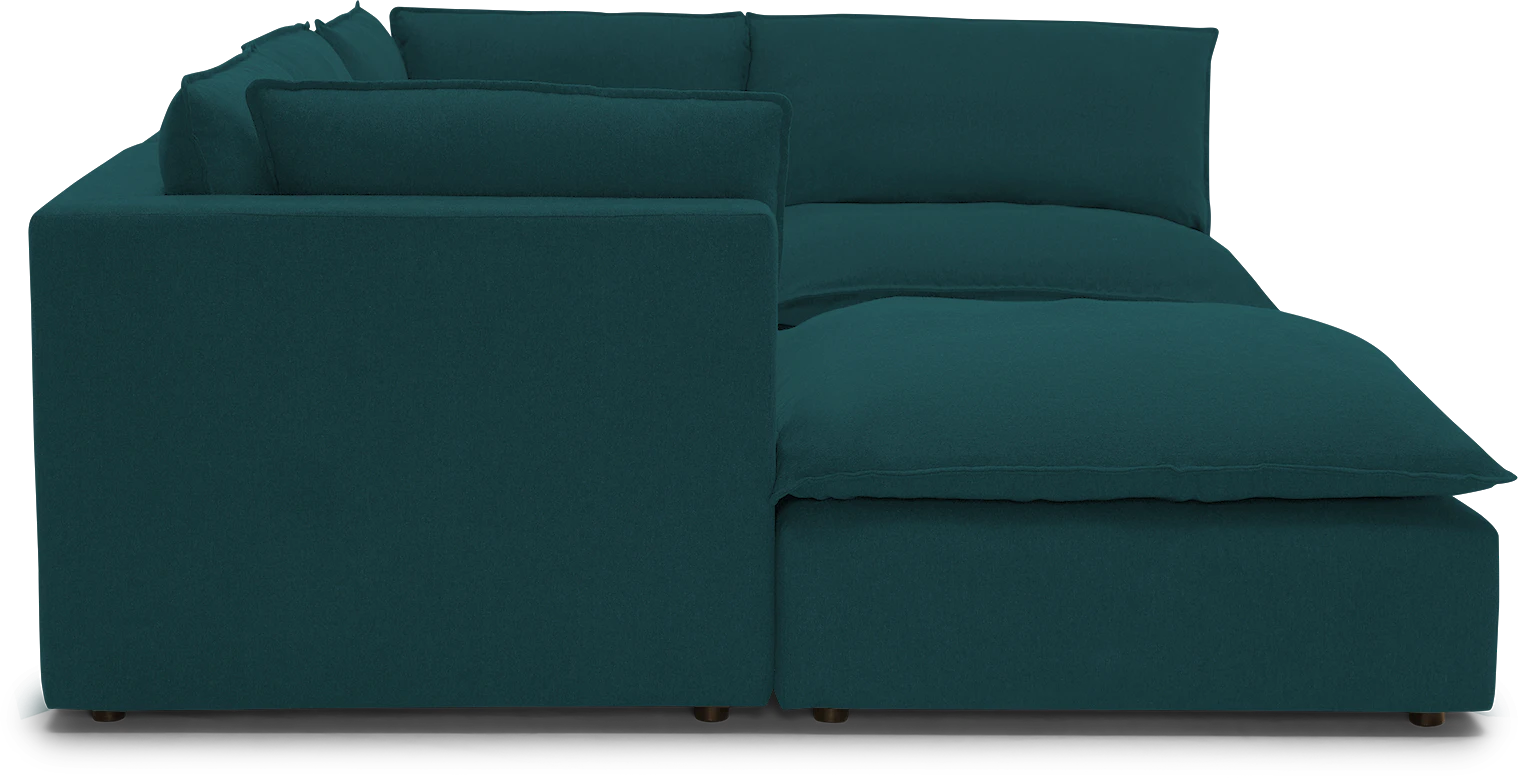 haine modular sofa bumper sectional royale peacock