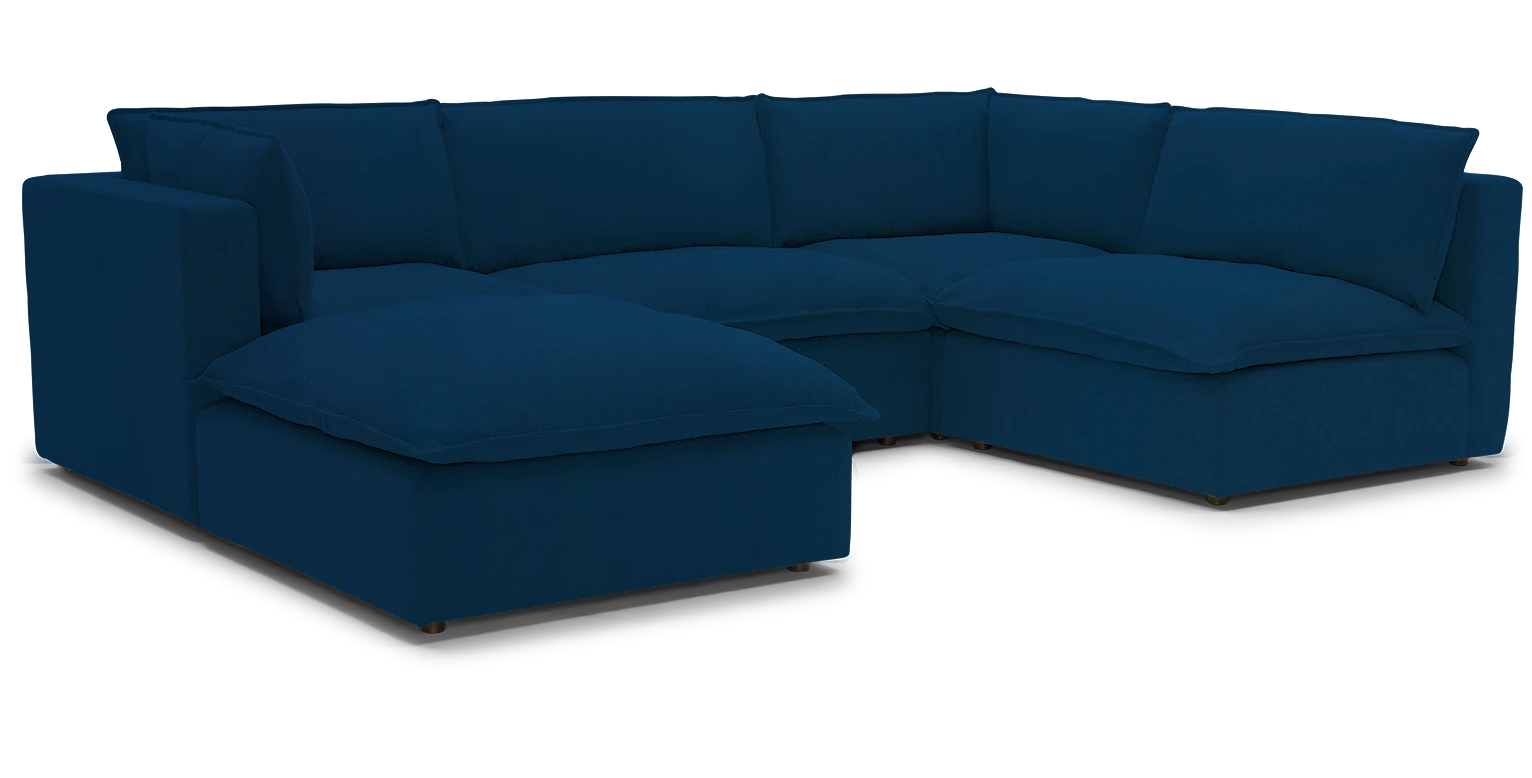 haine modular sofa bumper sectional royale cobalt