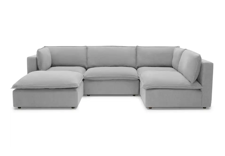 haine modular sofa bumper sectional milo dove