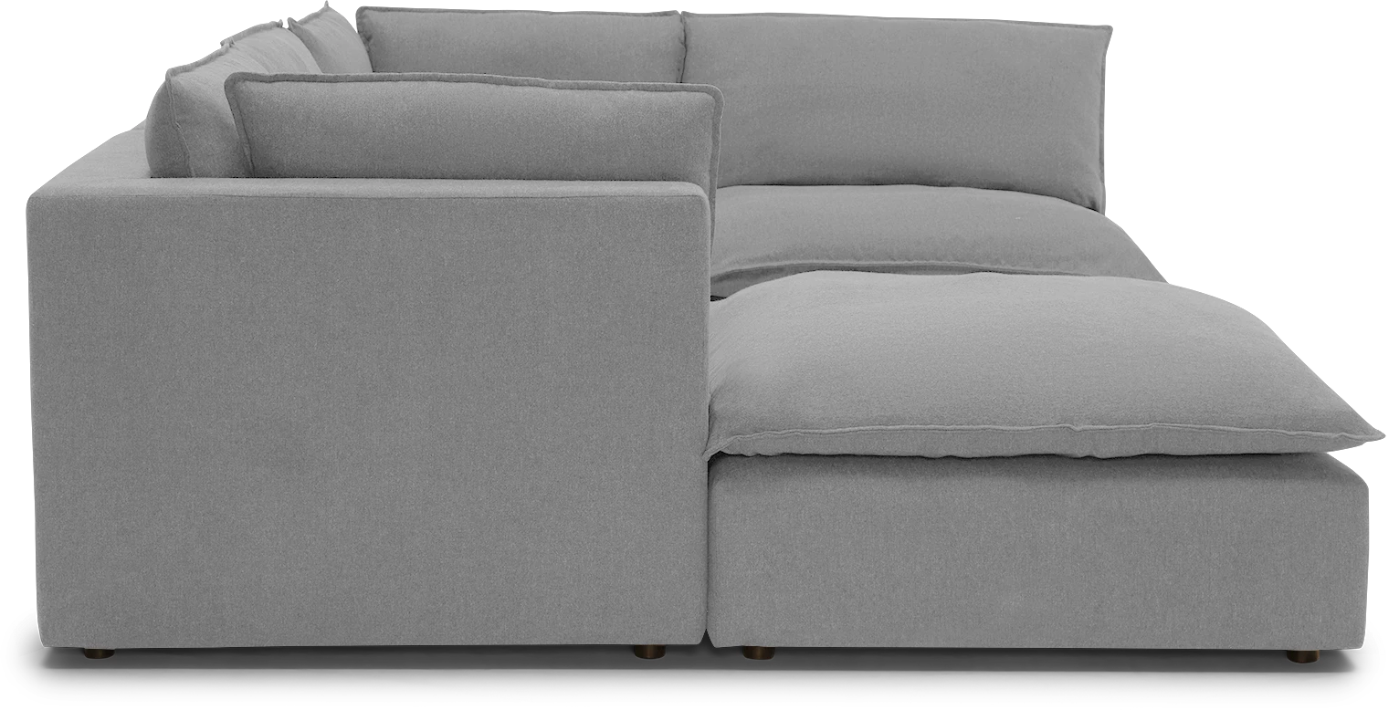 haine modular sofa bumper sectional milo dove