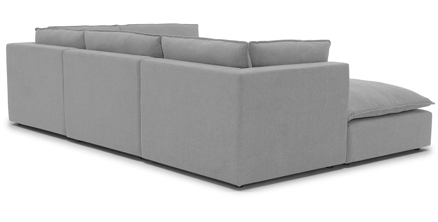 haine modular sofa bumper sectional milo dove