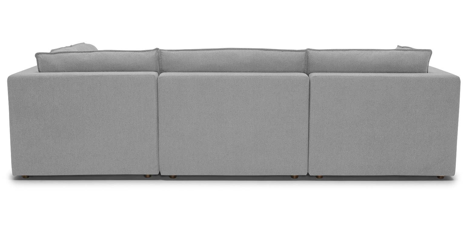 haine modular sofa bumper sectional milo dove