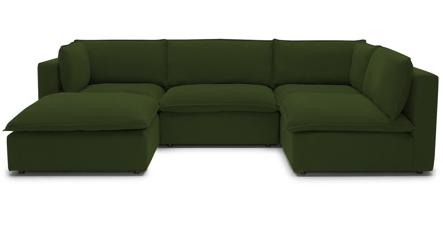 haine modular sofa bumper sectional royale forest