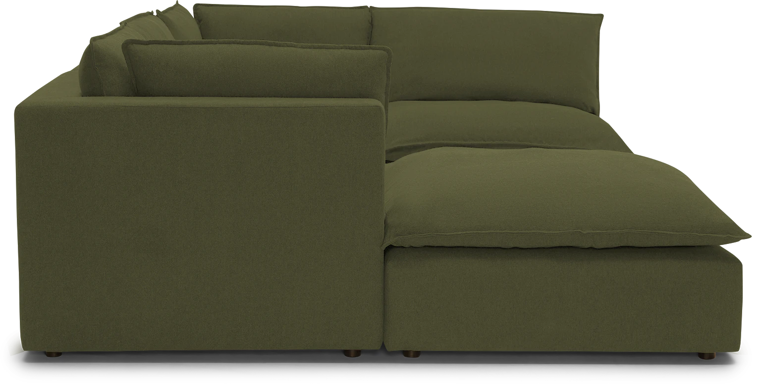 haine modular sofa bumper sectional faithful olive