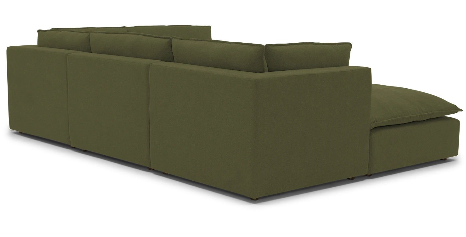 haine modular sofa bumper sectional faithful olive