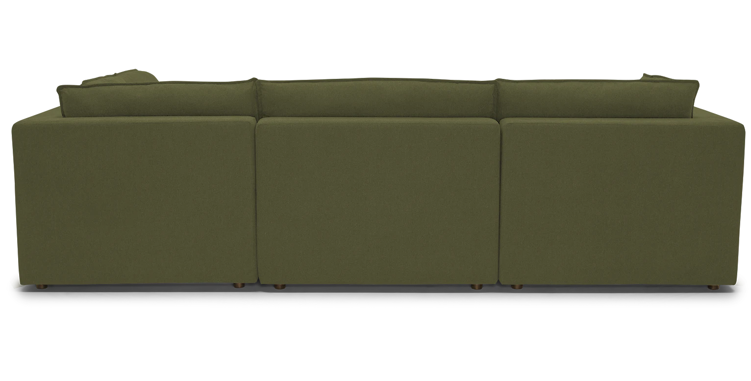 haine modular sofa bumper sectional faithful olive