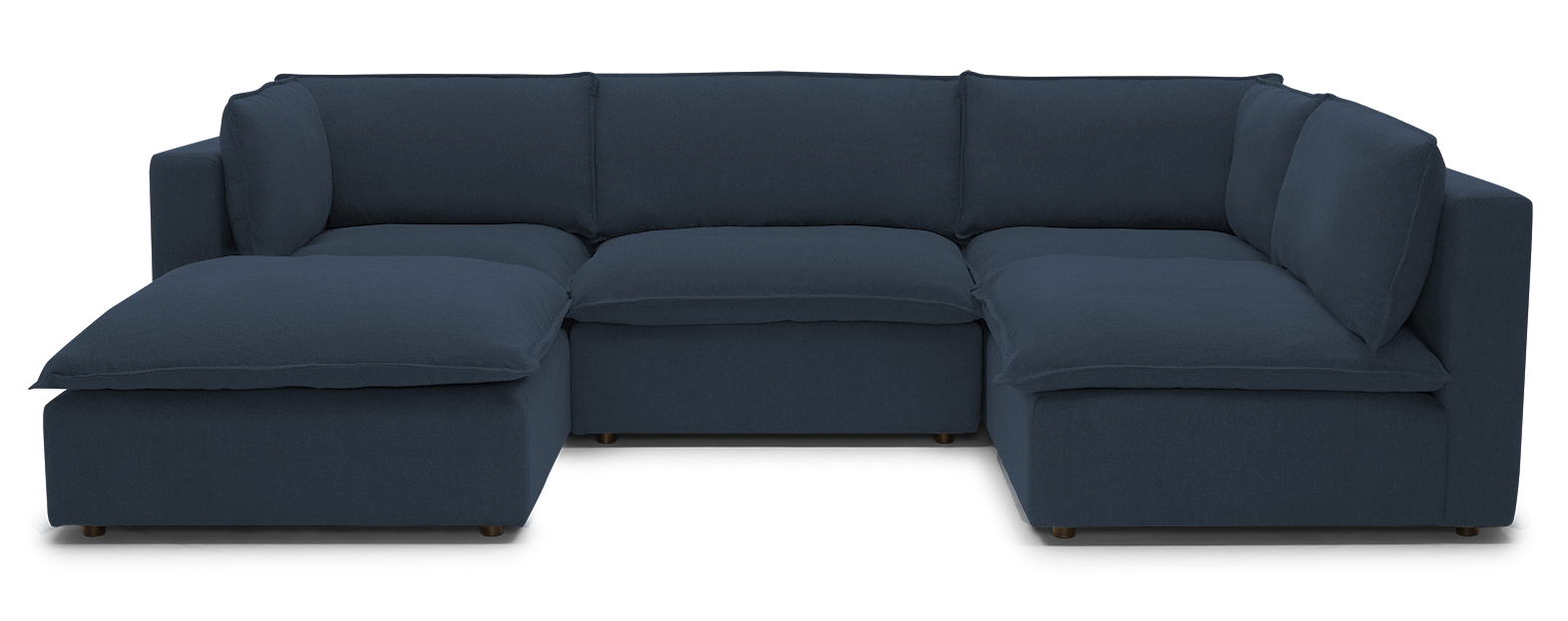 haine modular sofa bumper sectional faithful indigo