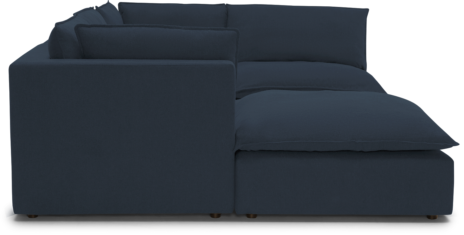 haine modular sofa bumper sectional faithful indigo