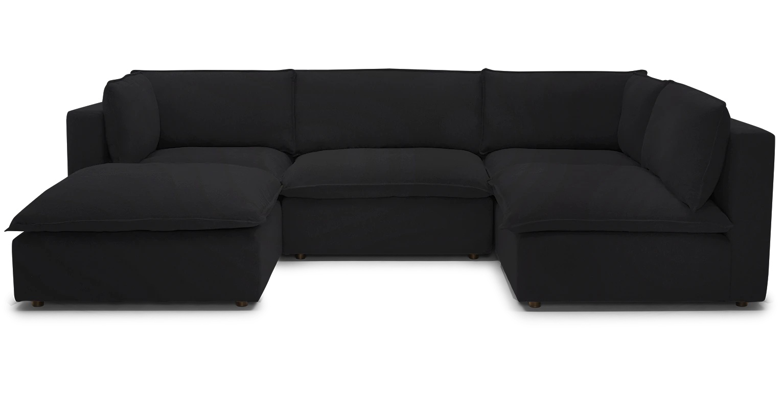 haine modular sofa bumper sectional crave lava rock
