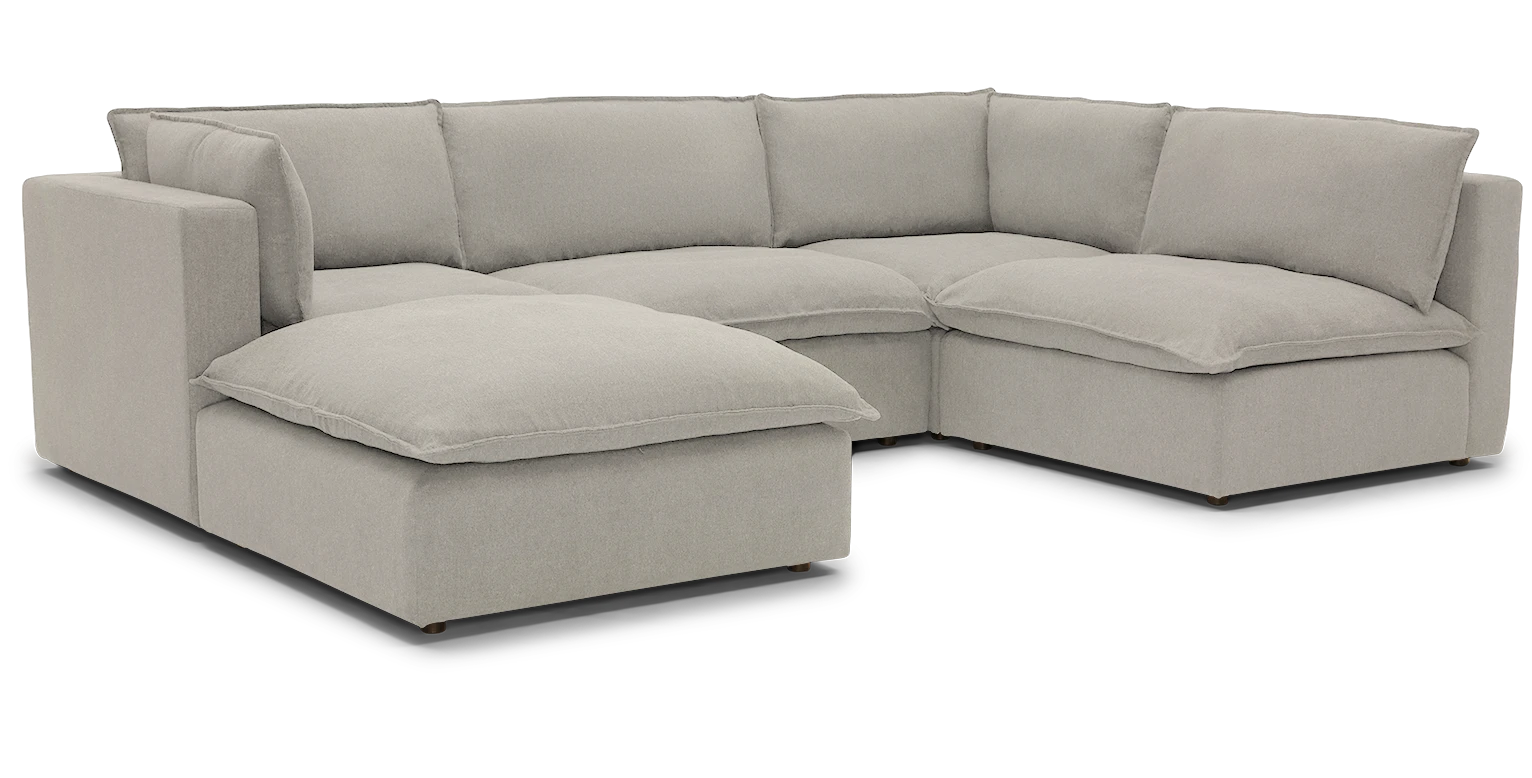 haine modular sofa bumper sectional crave irish cream