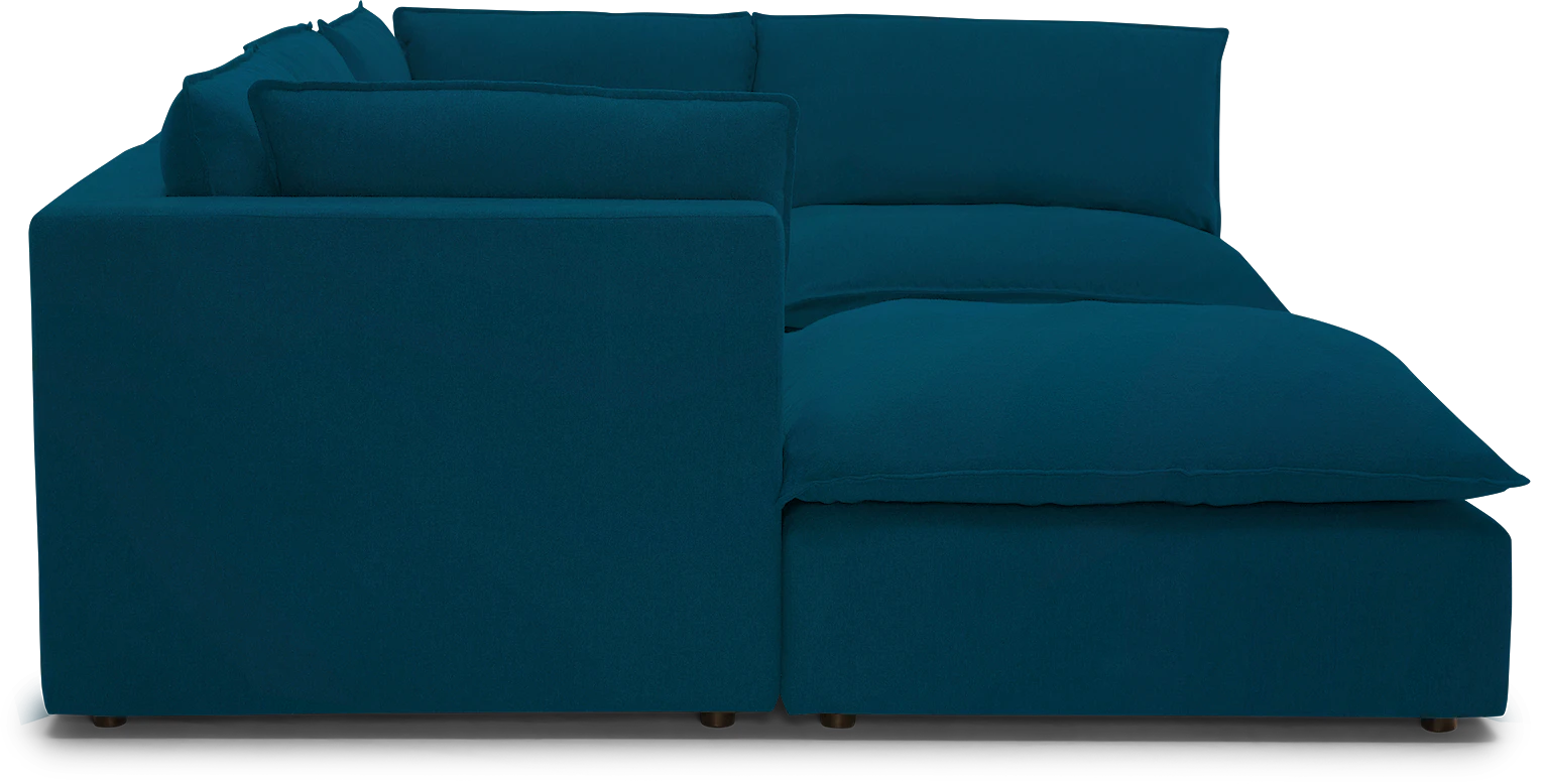 haine modular sofa bumper sectional sunbrella loft lagoon