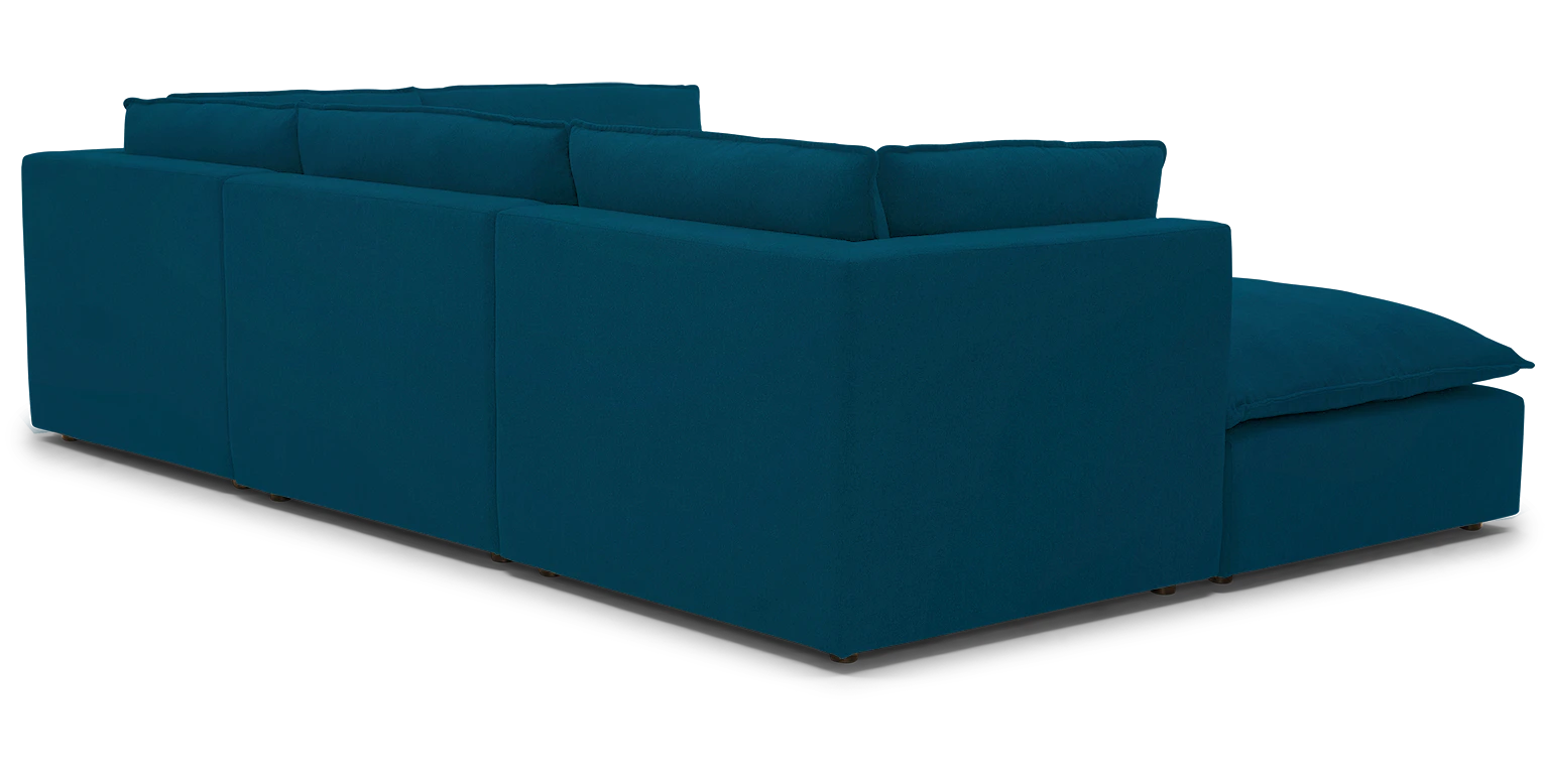 haine modular sofa bumper sectional sunbrella loft lagoon