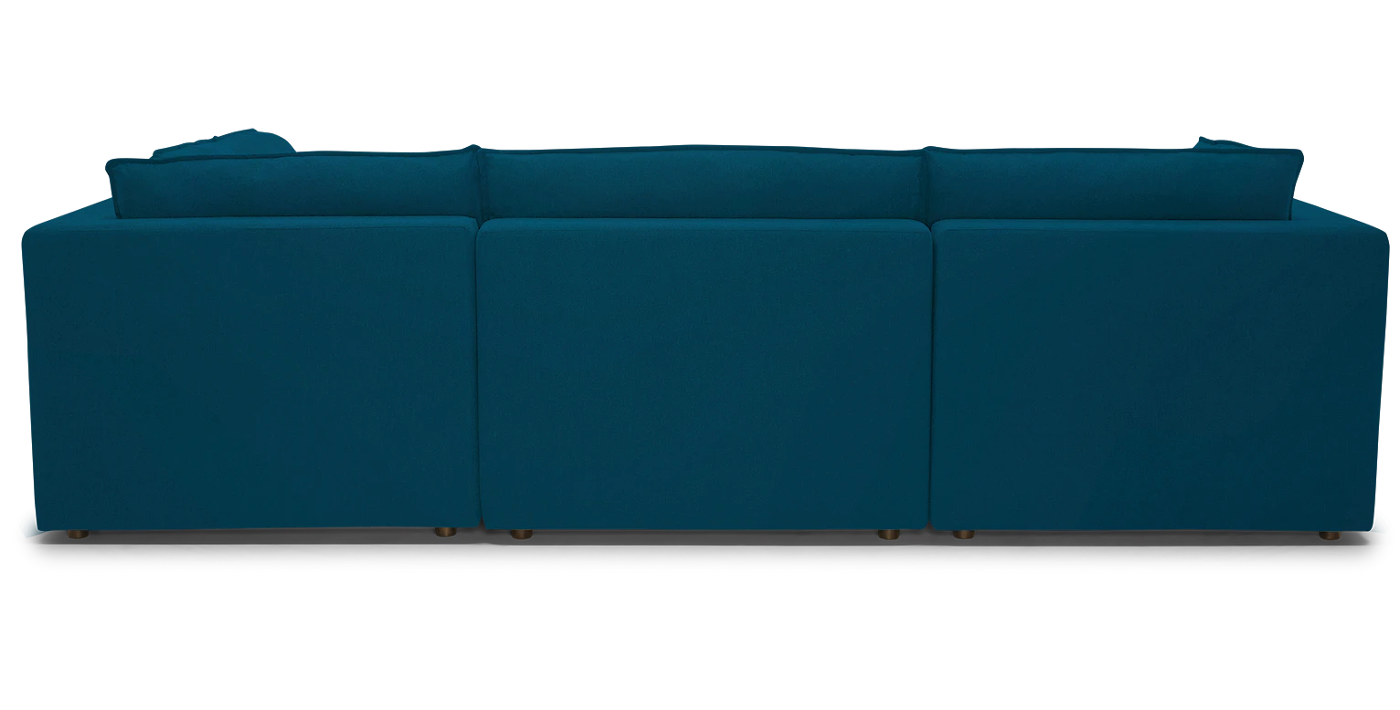 haine modular sofa bumper sectional sunbrella loft lagoon