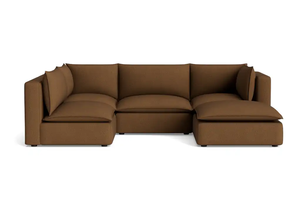 haine modular sofa bumper sectional faithful mocha