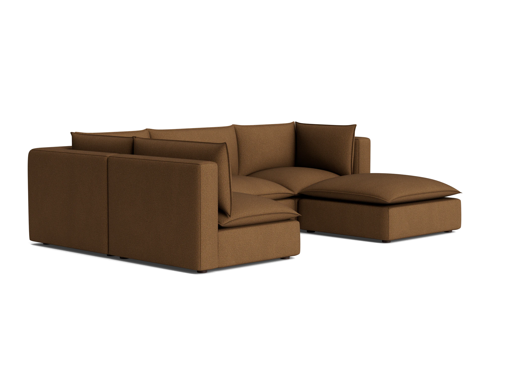 haine modular sofa bumper sectional faithful mocha