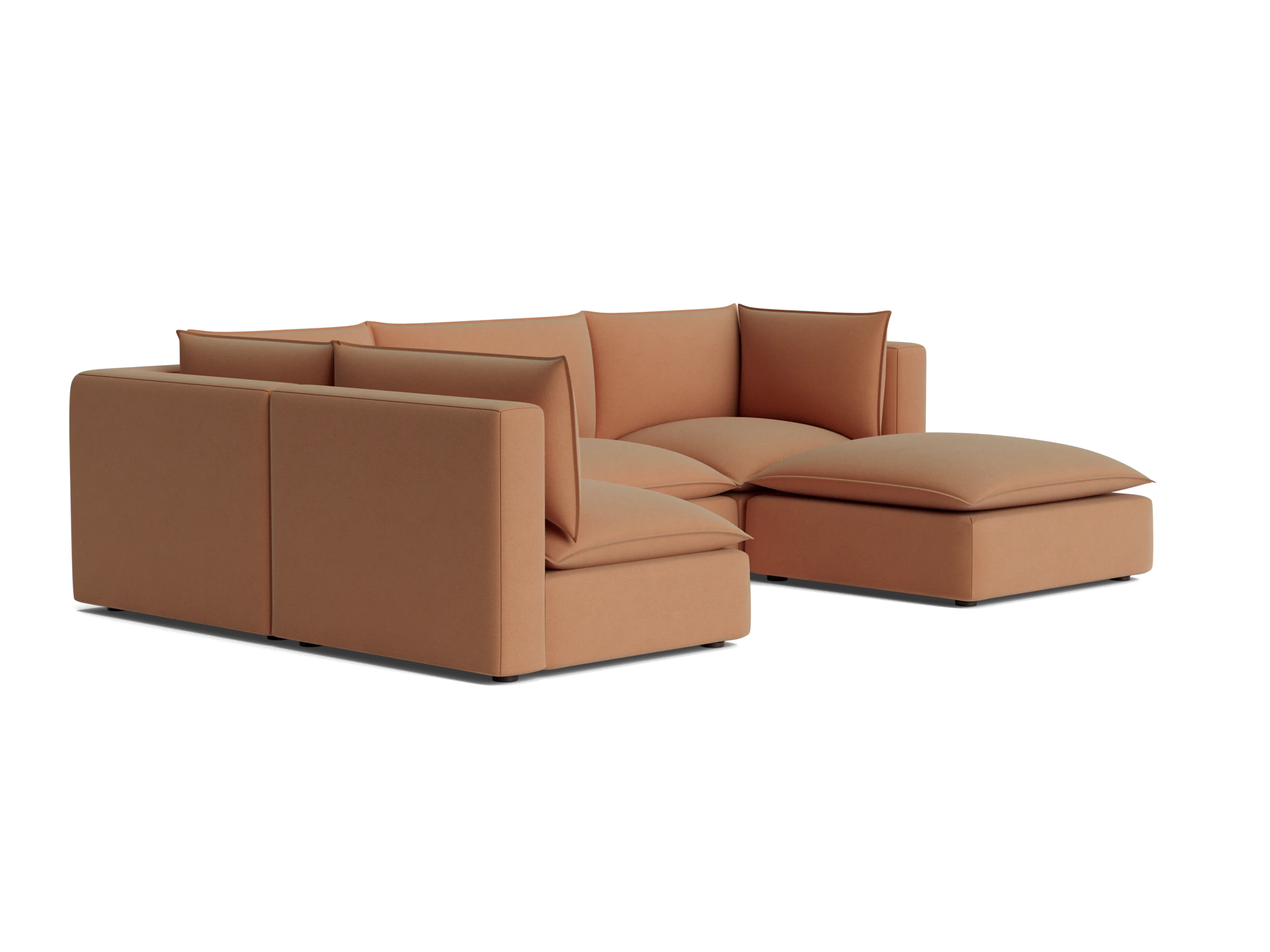 haine modular sofa bumper sectional royale pantone mocha mousse