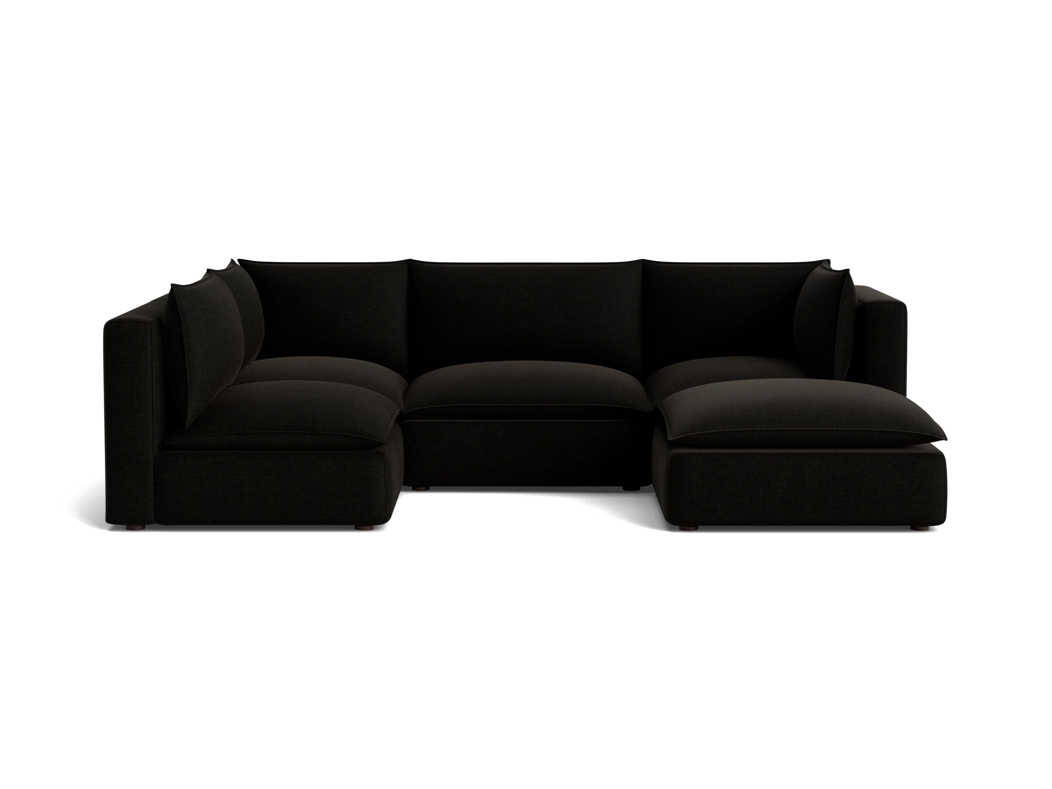 haine modular sofa bumper sectional milo onyx