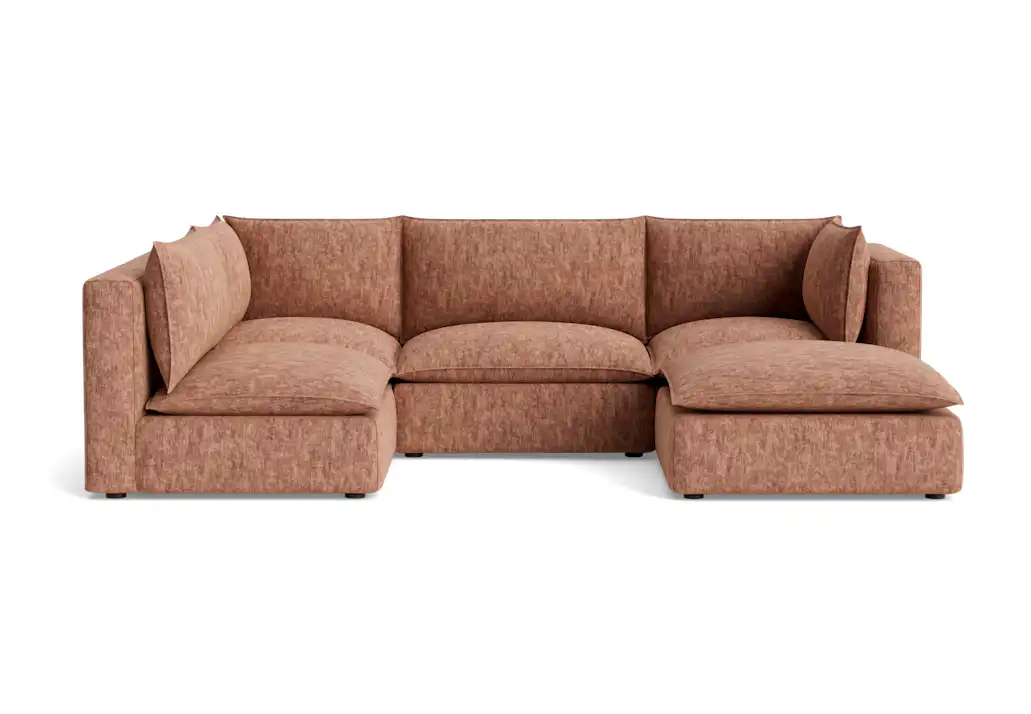 haine modular sofa bumper sectional crave pantone mocha mousse