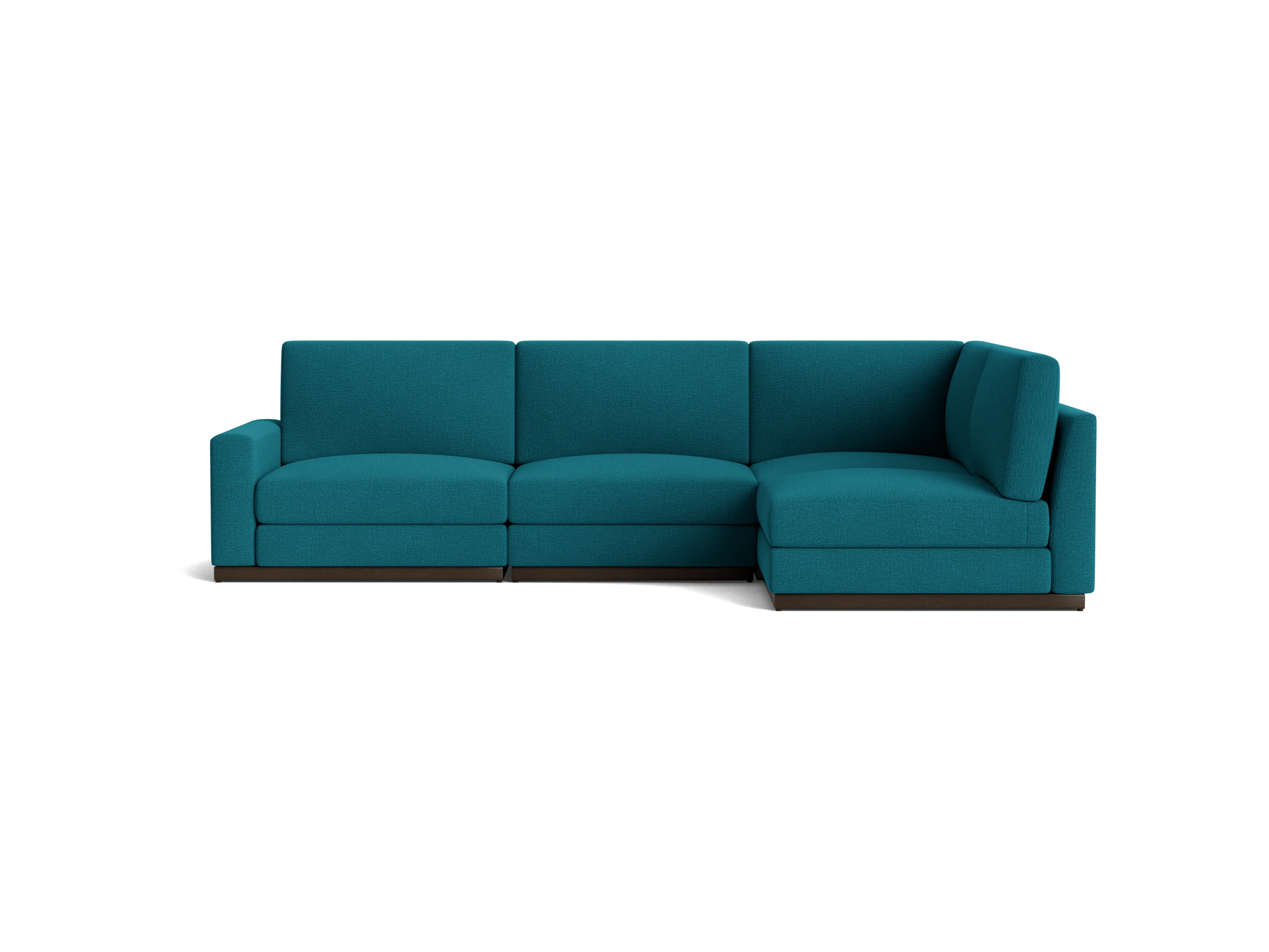 holt modular sectional key largo zenith teal