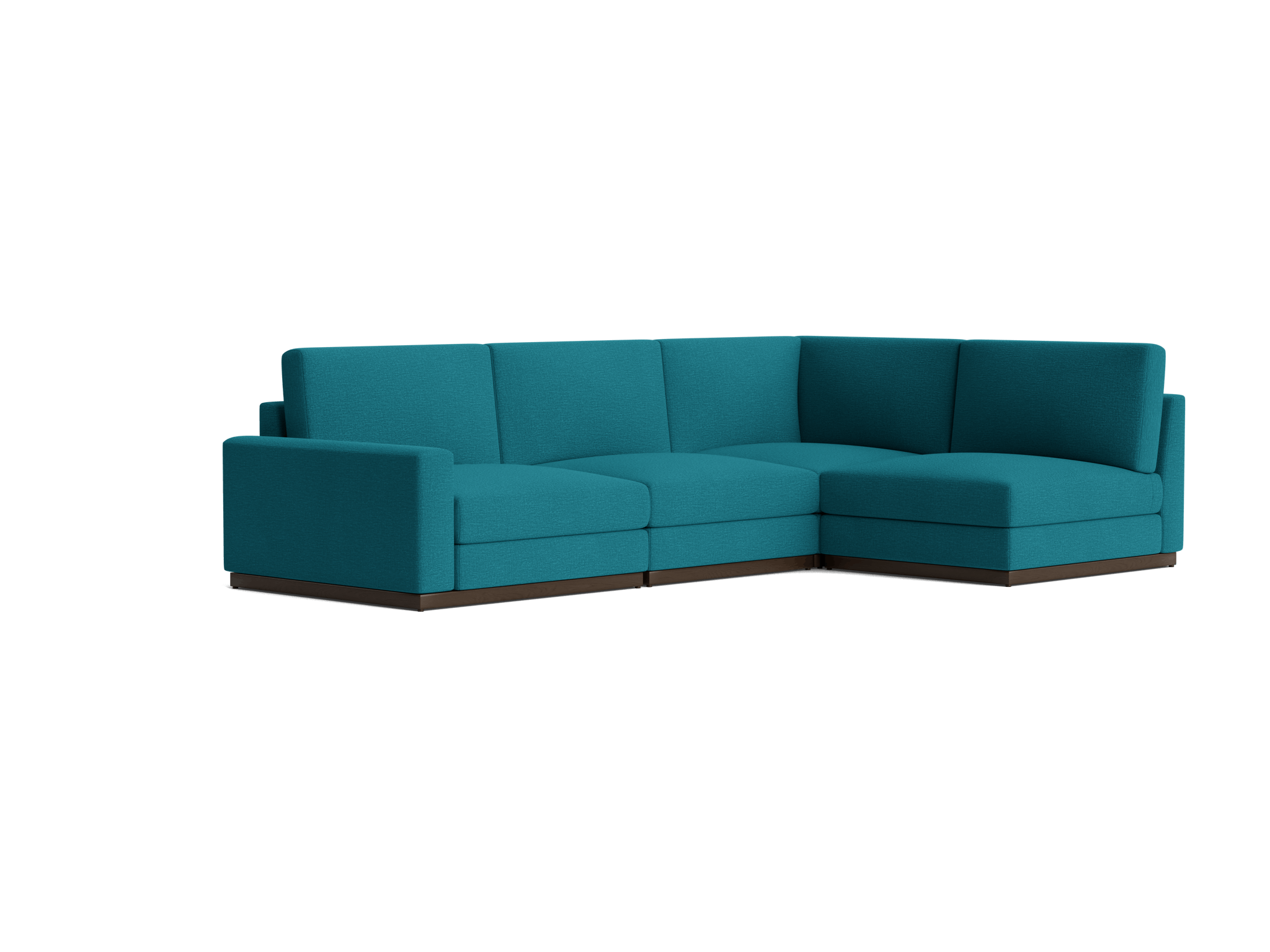 holt modular sectional key largo zenith teal