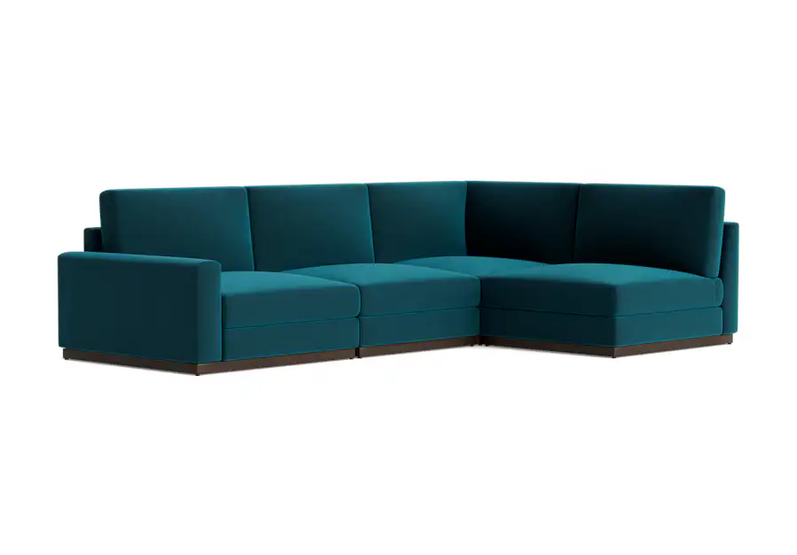 holt modular sectional royale peacock