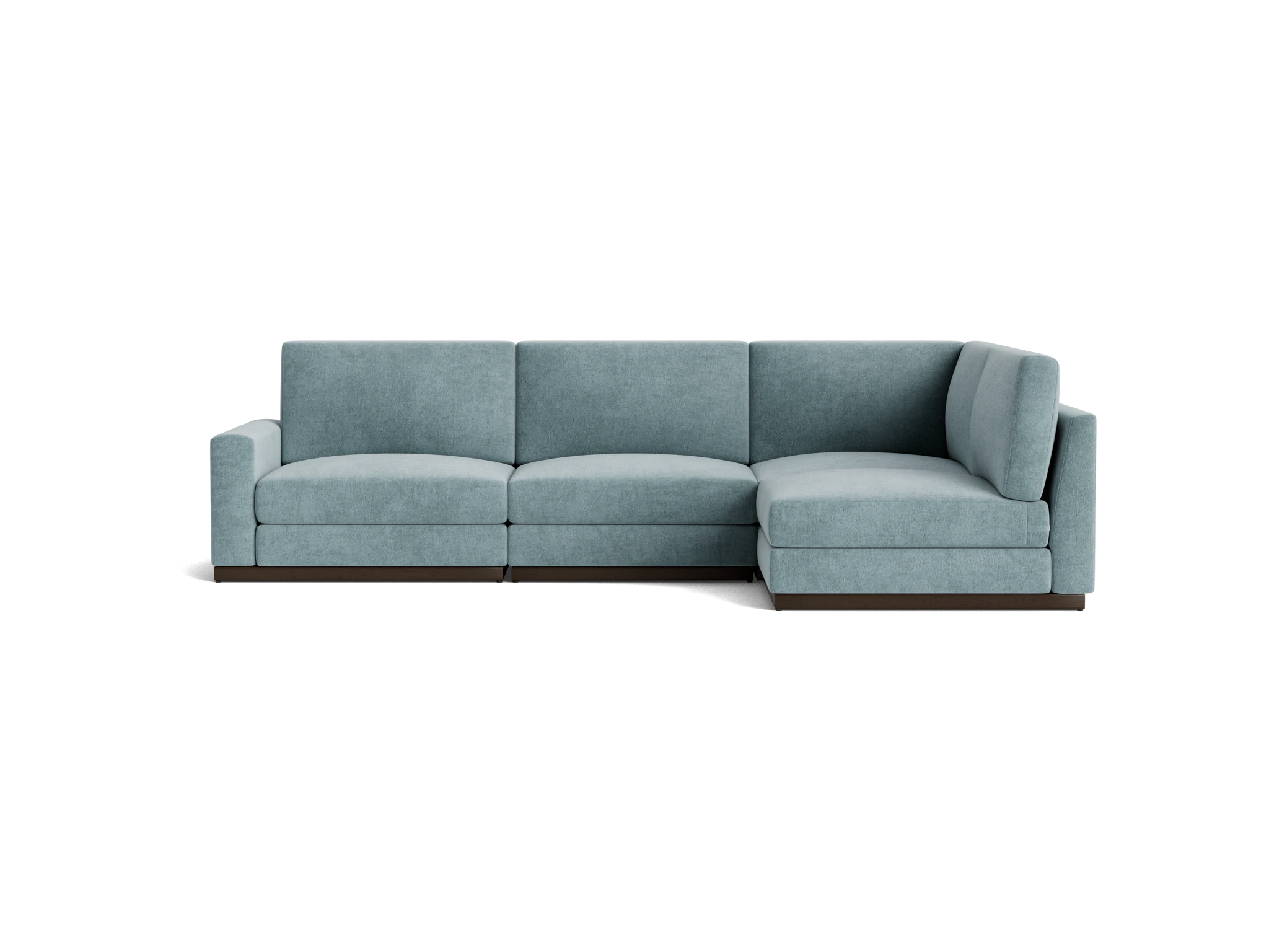 holt modular sectional plush mist