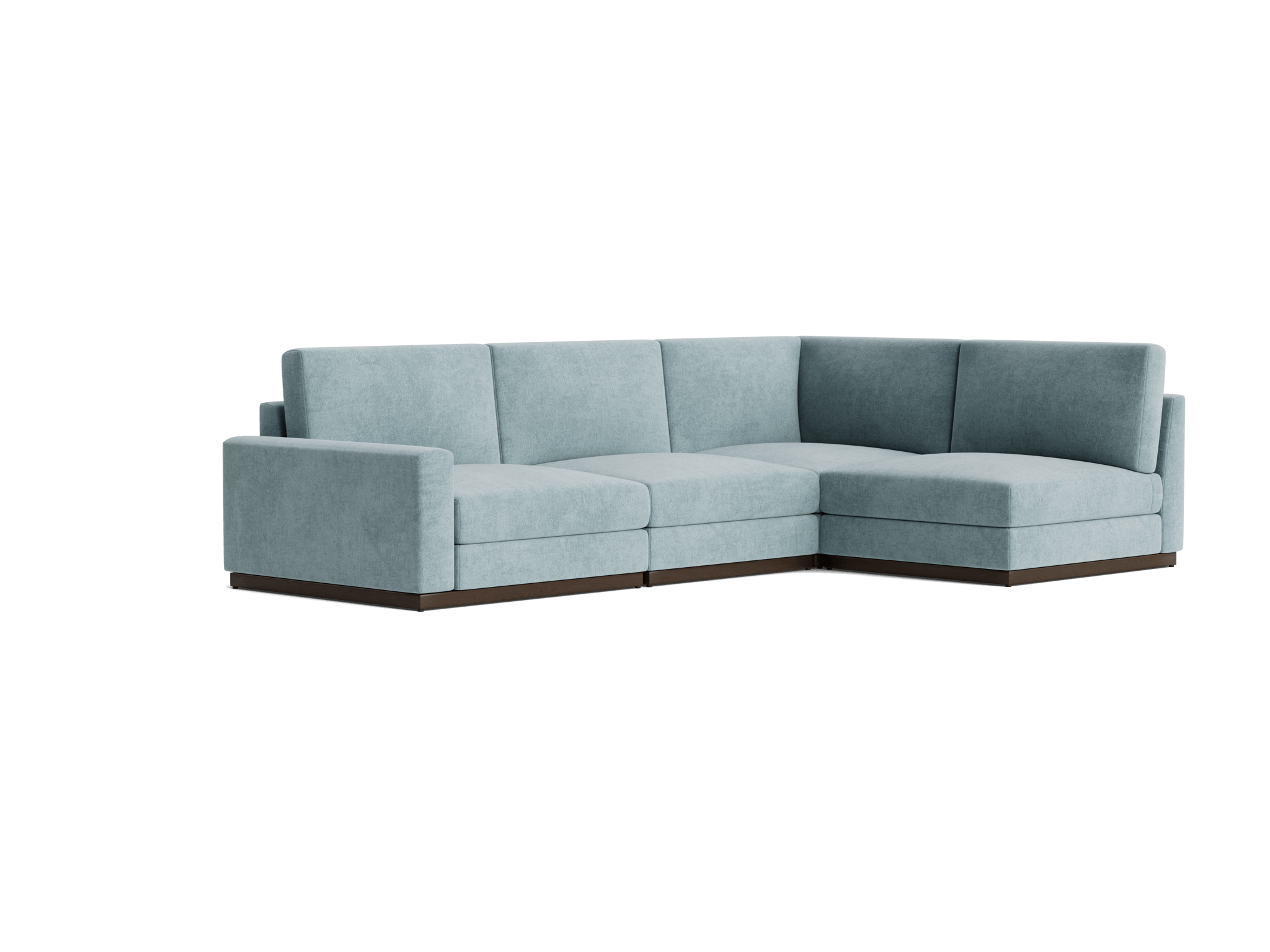 holt modular sectional plush mist