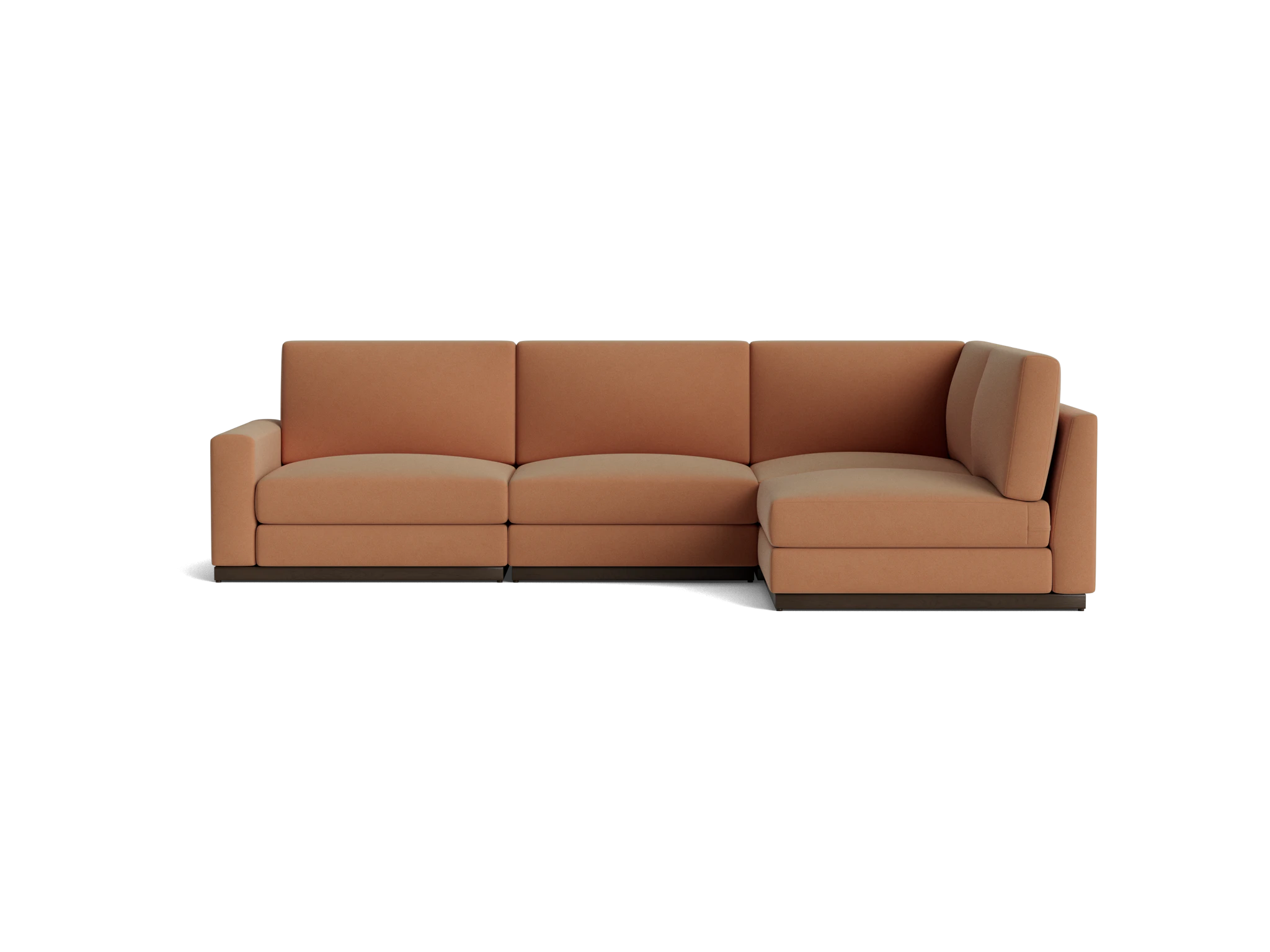 holt modular sectional royale pantone mocha mousse
