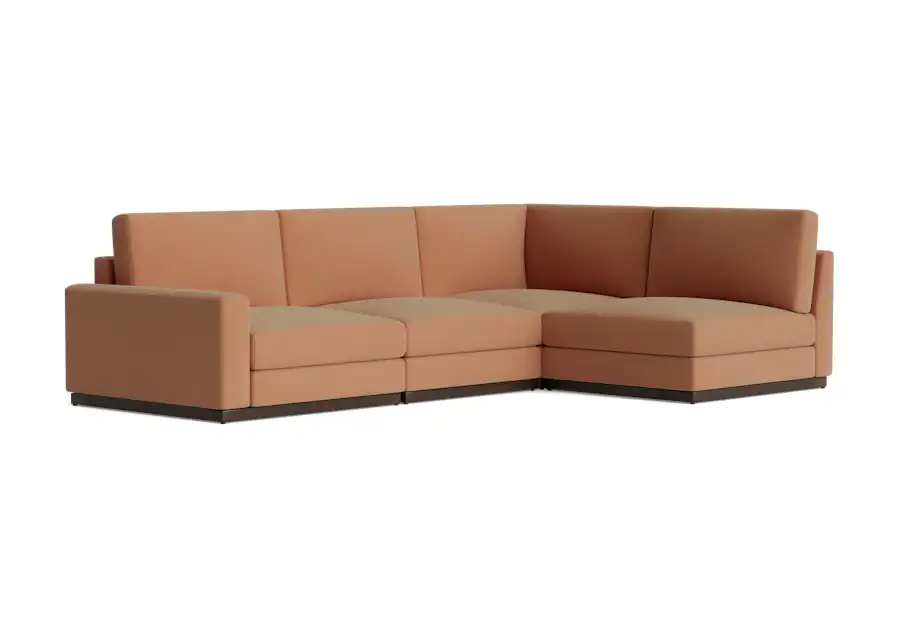 holt modular sectional royale pantone mocha mousse