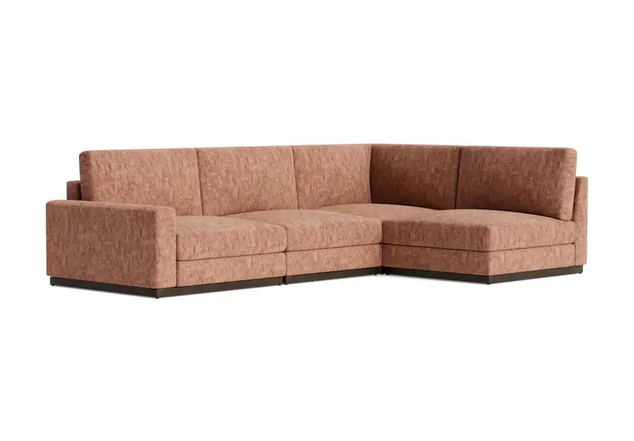 holt modular sectional crave pantone mocha mousse