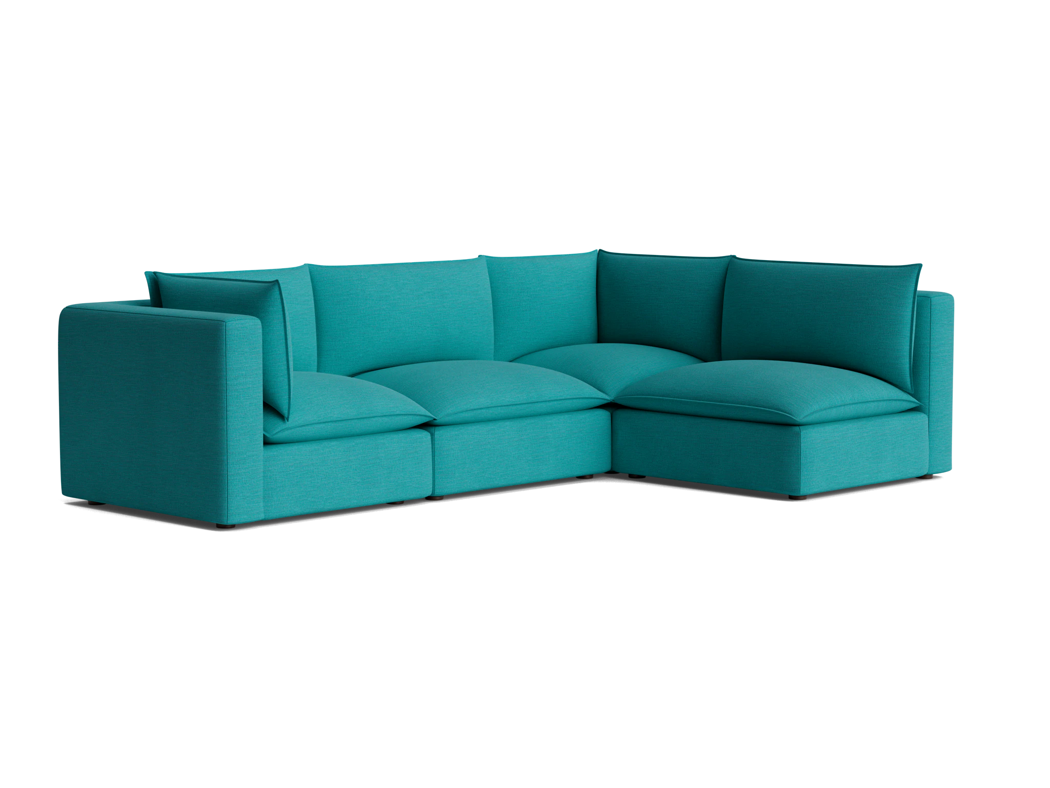 haine modular sectional lucky turquoise