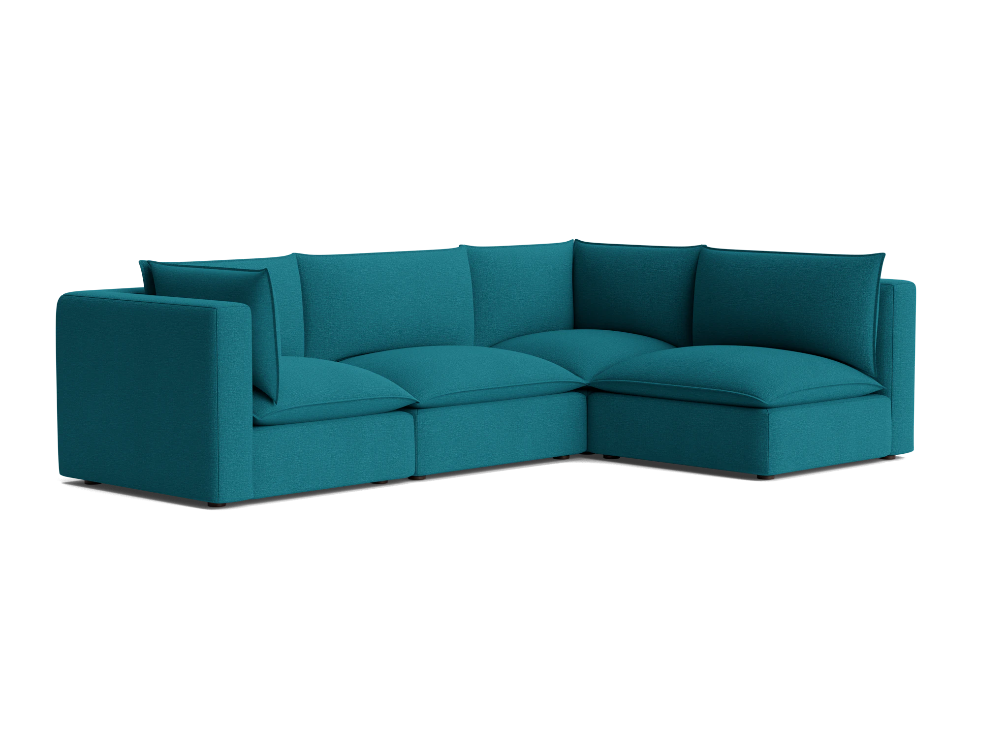 haine modular sectional key largo zenith teal