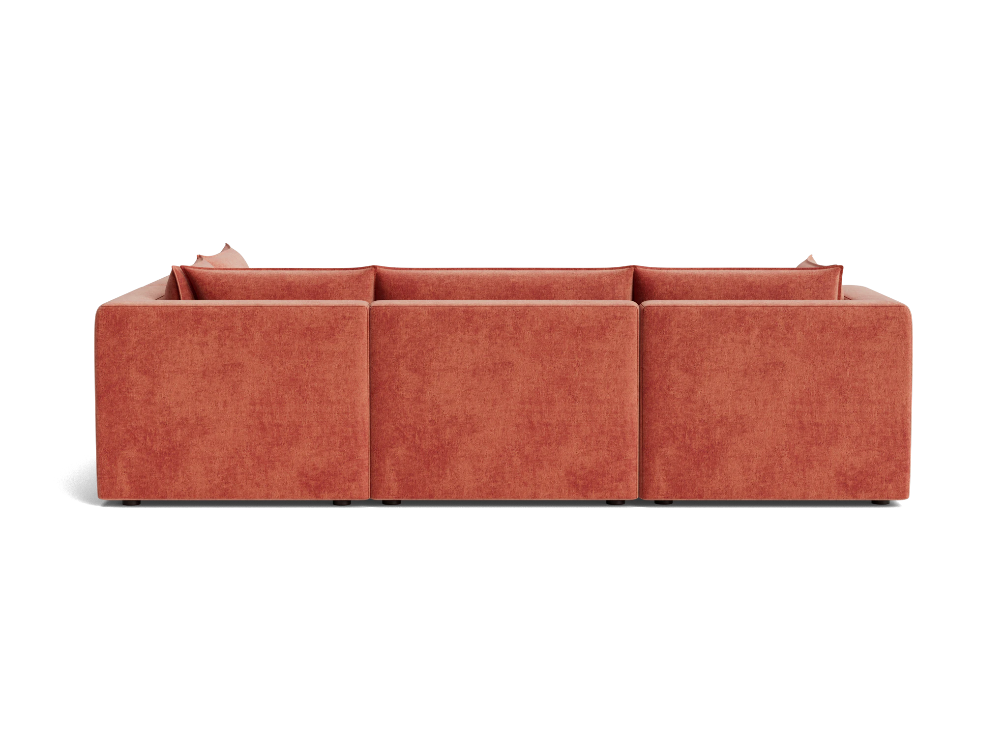 haine modular sectional plush terra rose