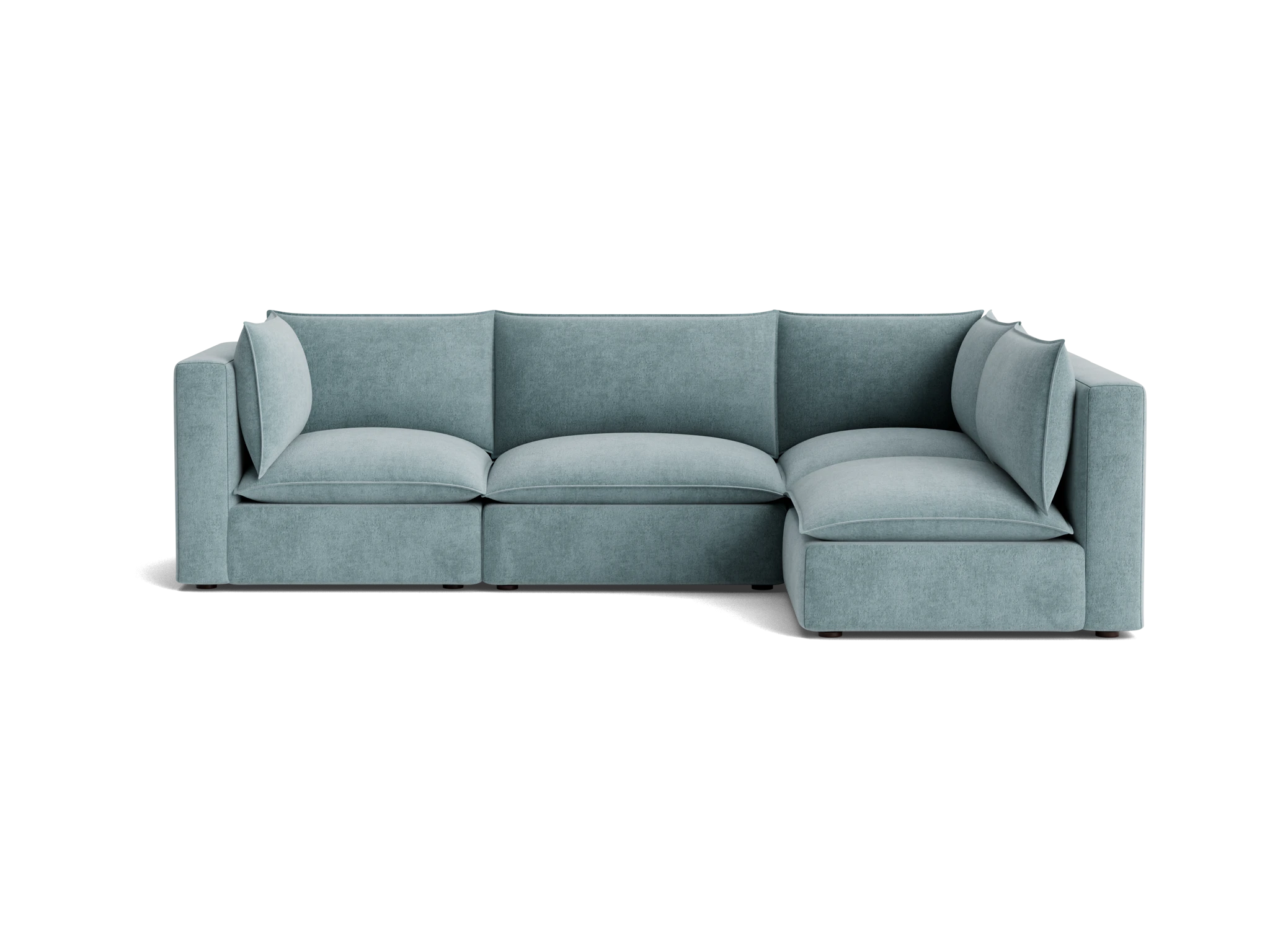 haine modular sectional plush mist