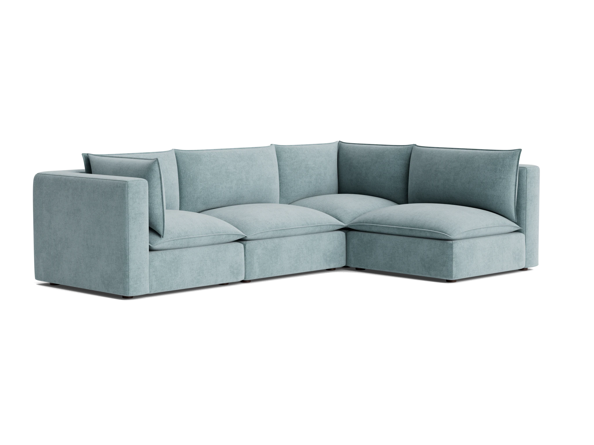 haine modular sectional plush mist