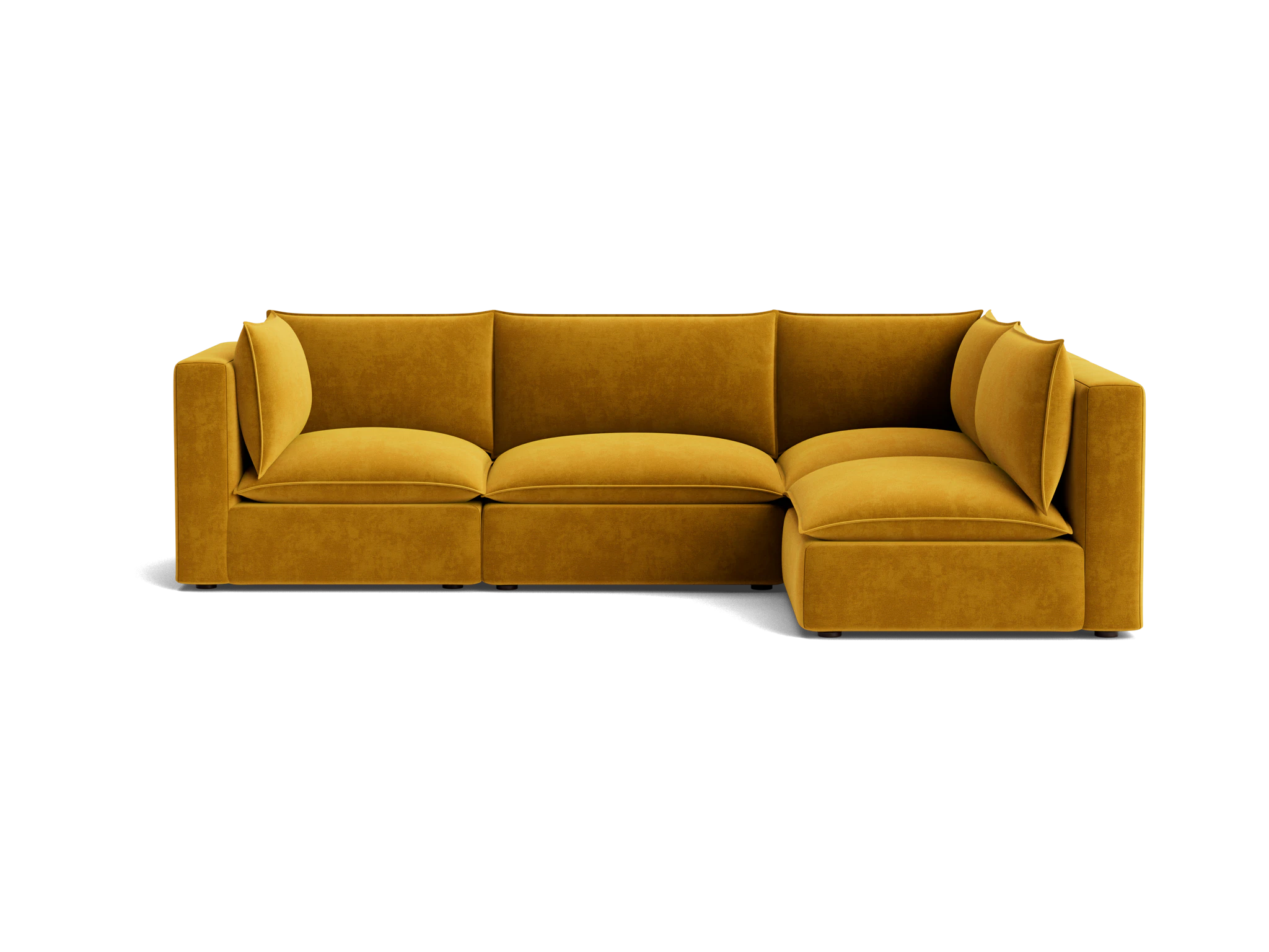 haine modular sectional harper amber gold