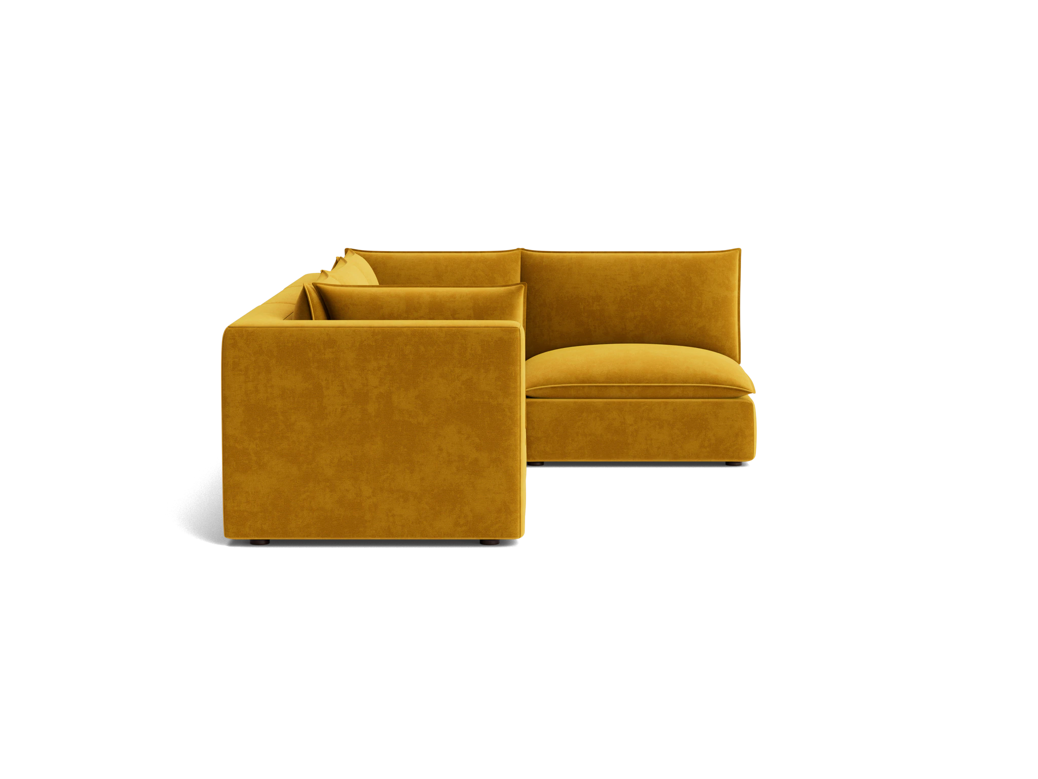 haine modular sectional harper amber gold