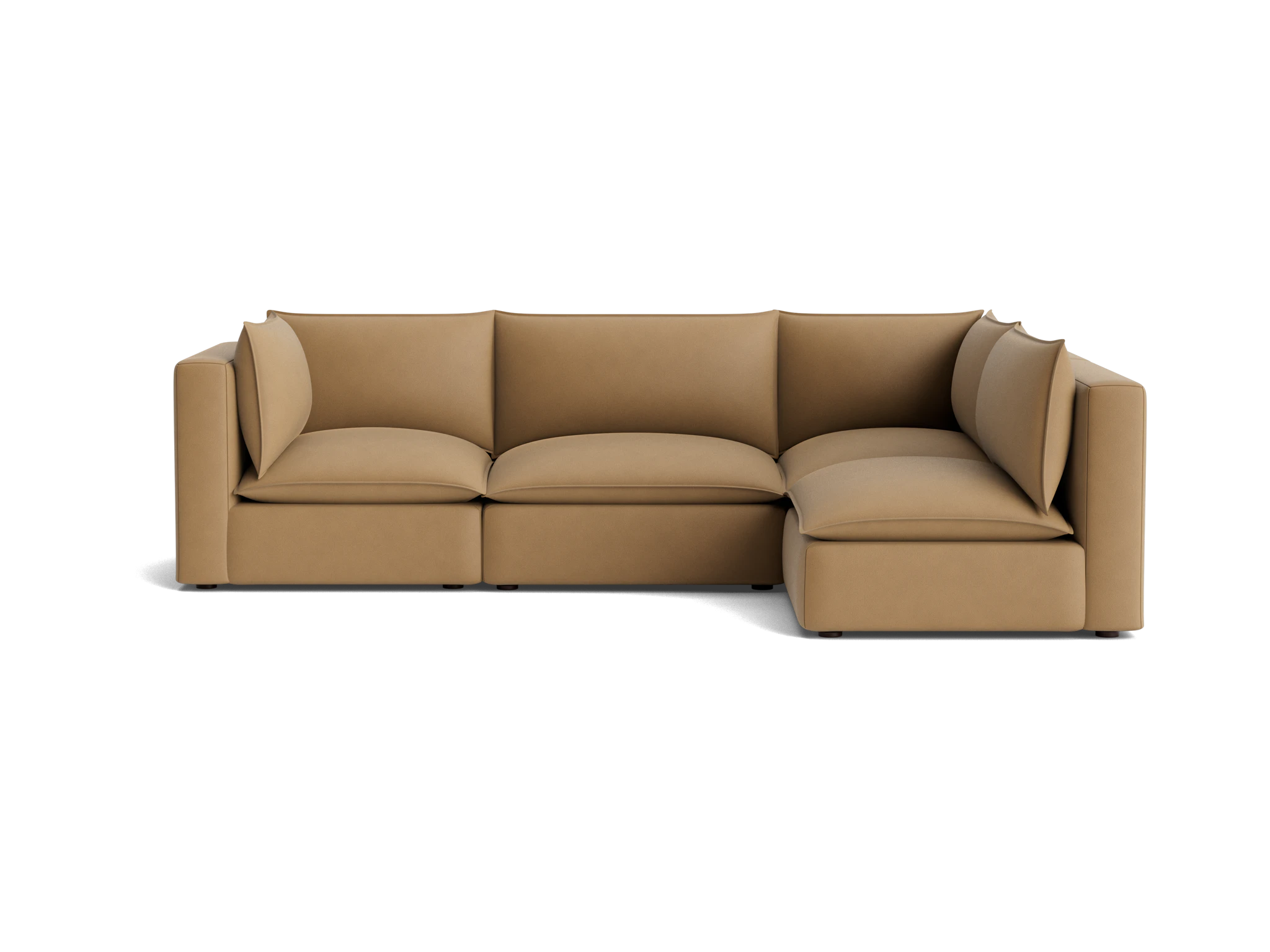 haine modular sectional washed california biscuit