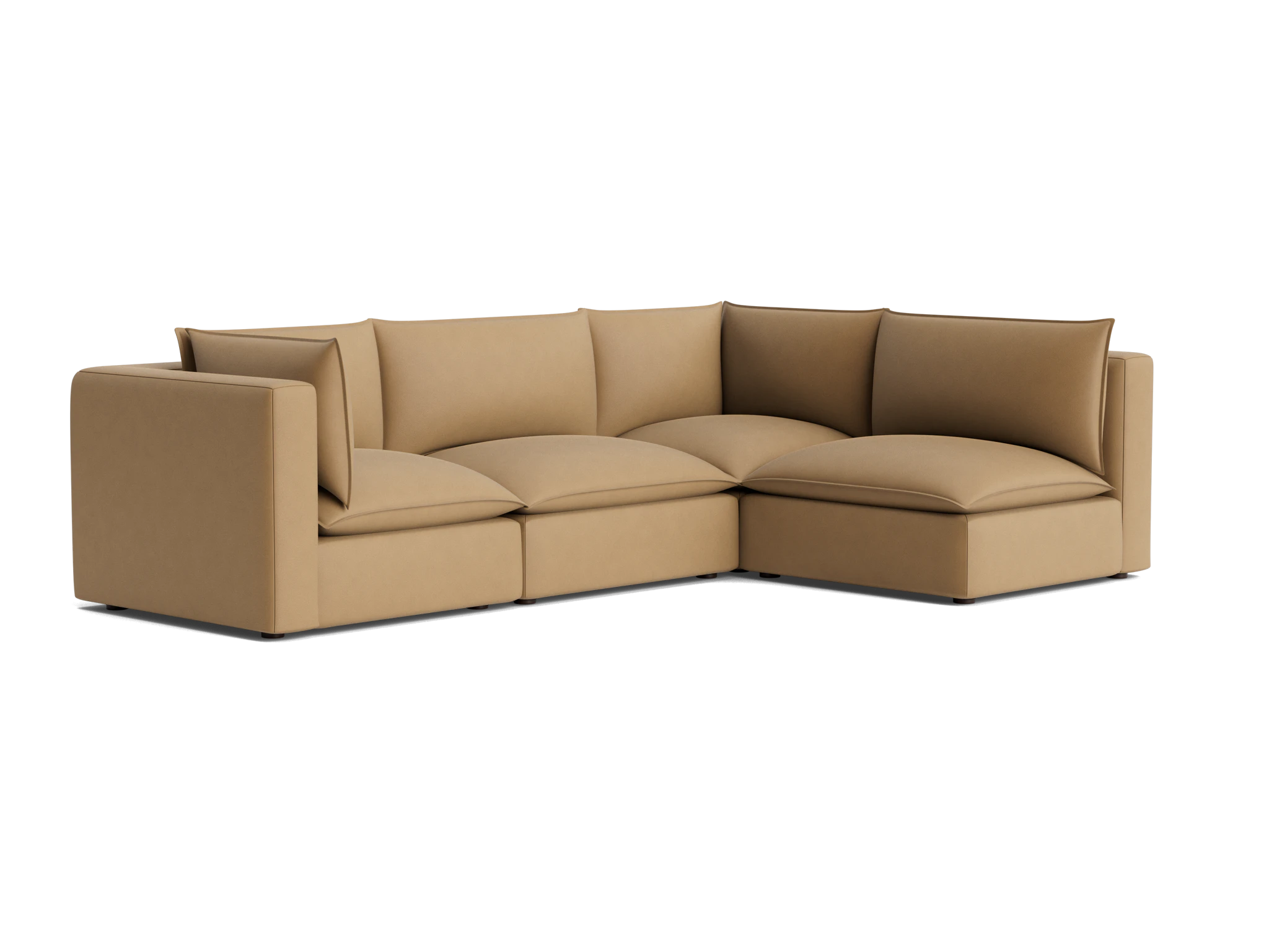haine modular sectional washed california biscuit