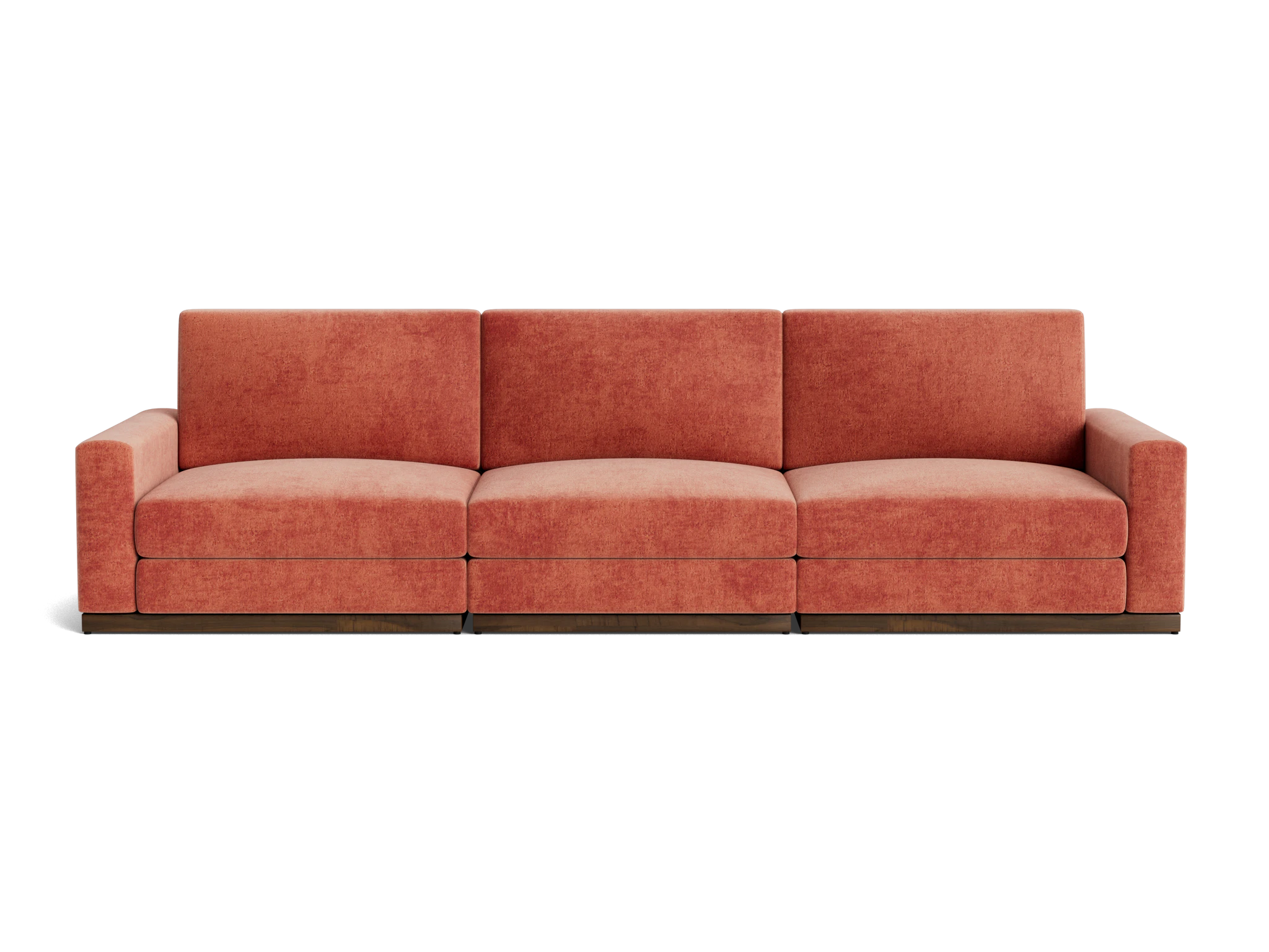 holt modular sofa plush terra rose