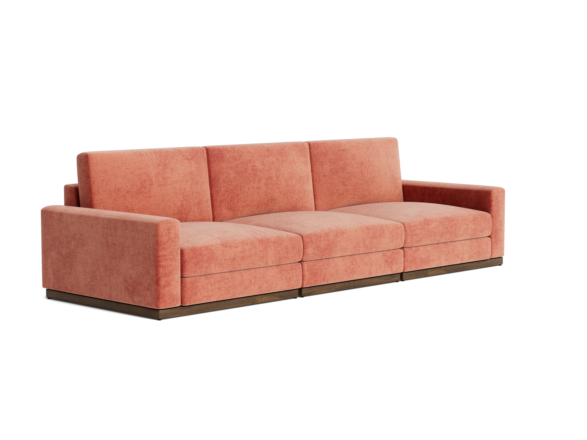 holt modular sofa plush terra rose