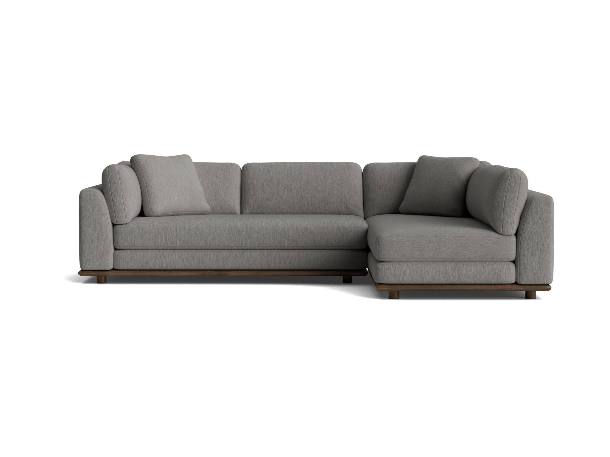 miller sectional bentley pewter