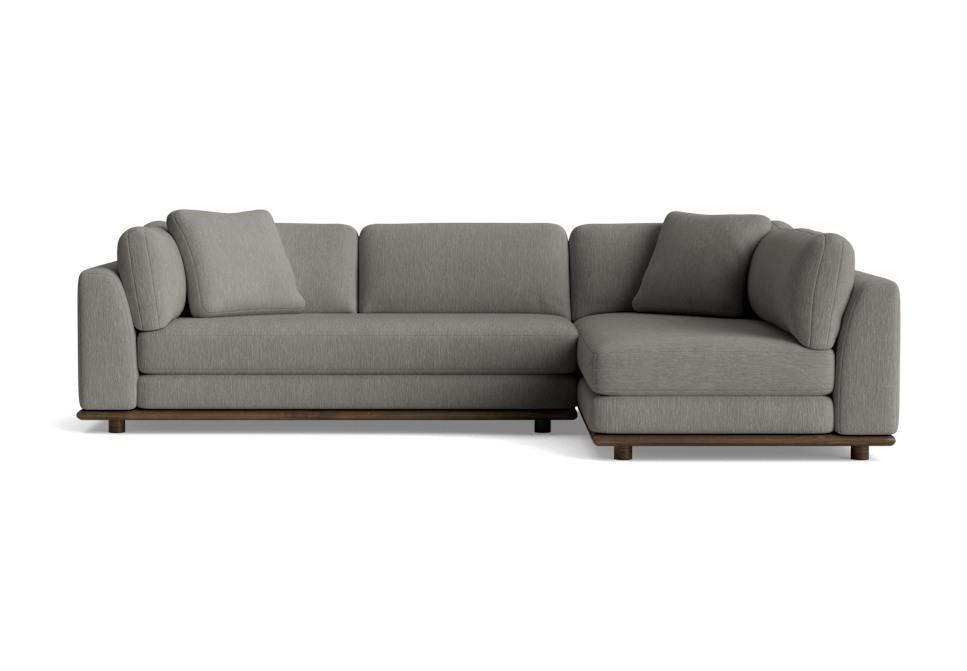 miller sectional bentley pewter