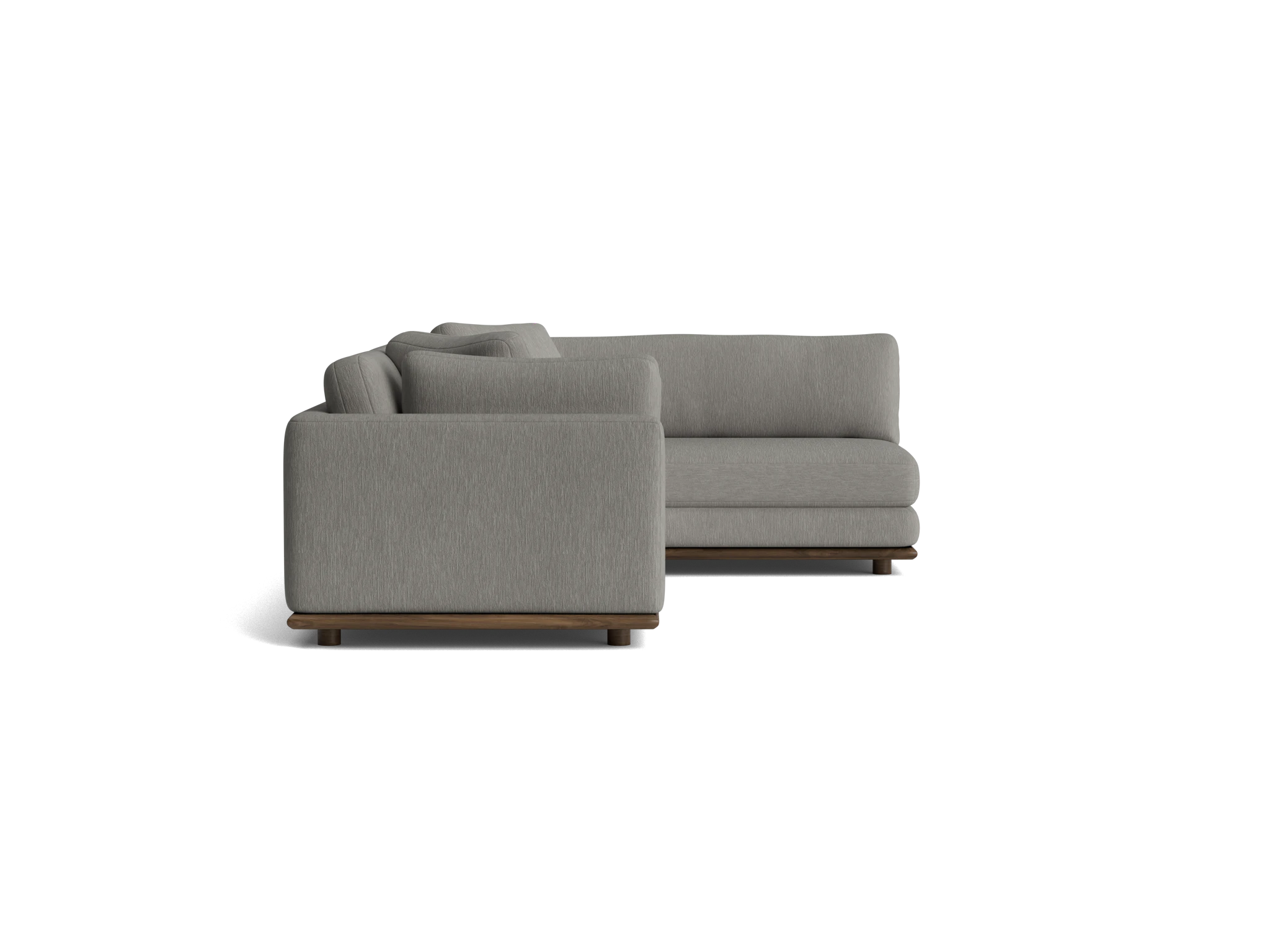 miller sectional bentley pewter